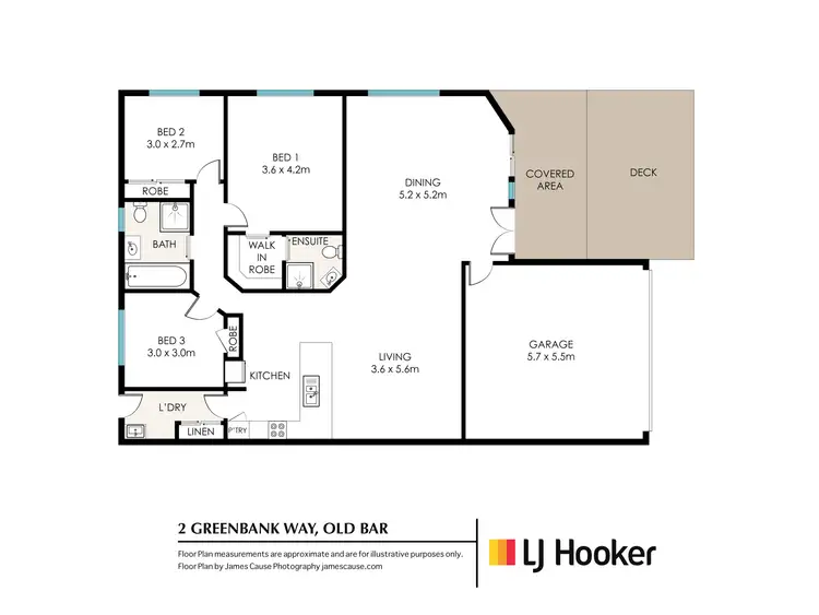 Floorplan of Homely semi-detached listing, 2 Greenbank Way, Old Bar NSW 2430