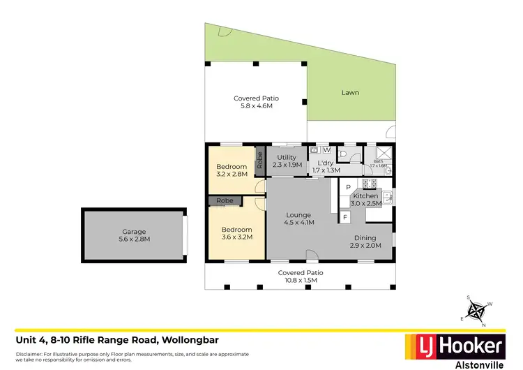 Floorplan of Homely unit listing, Unit 4/8-10 Rifle Range Road, Wollongbar NSW 2477