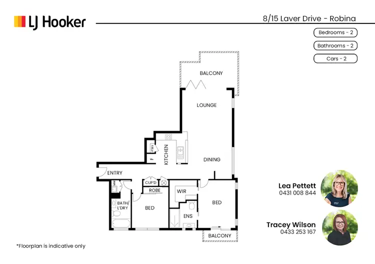 Floorplan of Homely apartment listing, 8/15 Laver Drive, Robina QLD 4226