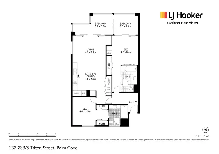 Floorplan of Homely apartment listing, 232-233/5 Triton Street, Palm Cove QLD 4879