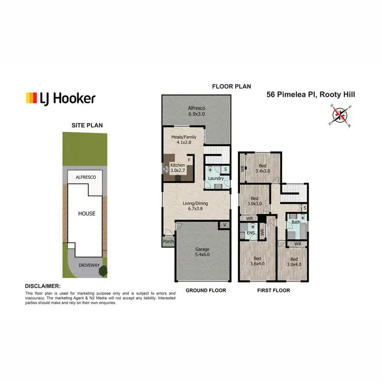 Floorplan of Homely house listing, 56 Pimelea Place, Rooty Hill NSW 2766