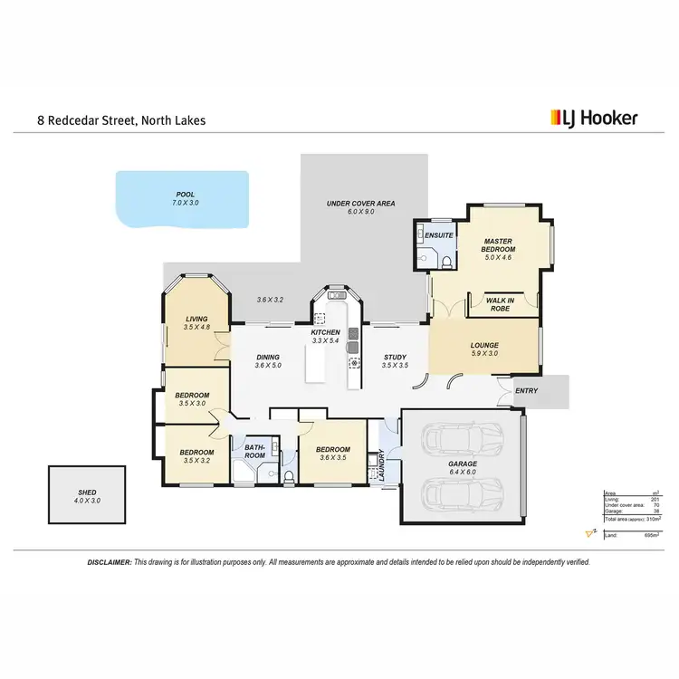 Floorplan of Homely house listing, 8 Redcedar Street, North Lakes QLD 4509