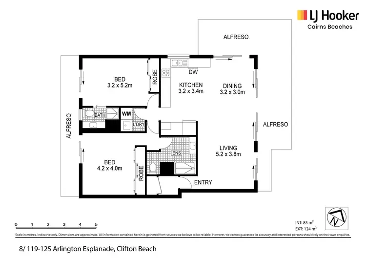 Floorplan of Homely apartment listing, 8/119-125 Arlington Esplanade, Clifton Beach QLD 4879