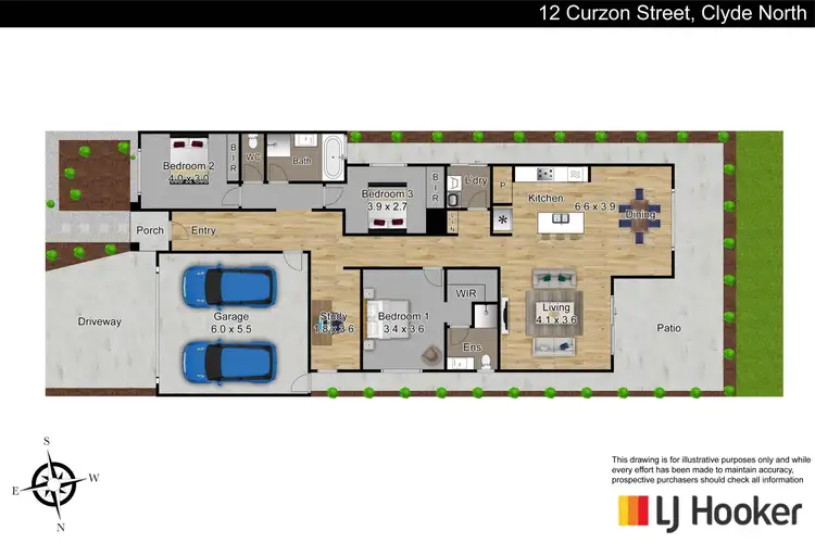 Floorplan of Homely house listing, 12 Curzon Street, Clyde North VIC 3978