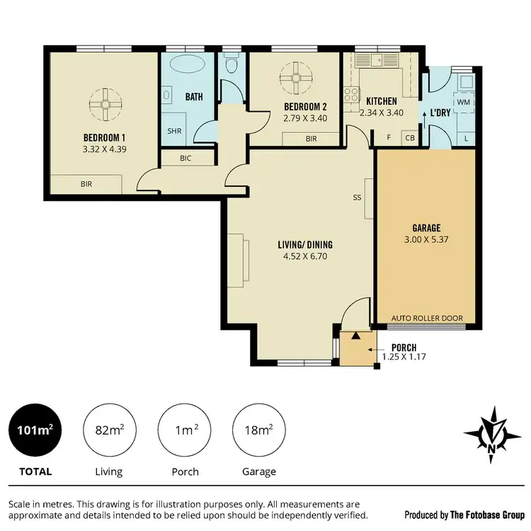 Floorplan of Homely unit listing, 4/384 Glynburn Road, Kensington Gardens SA 5068