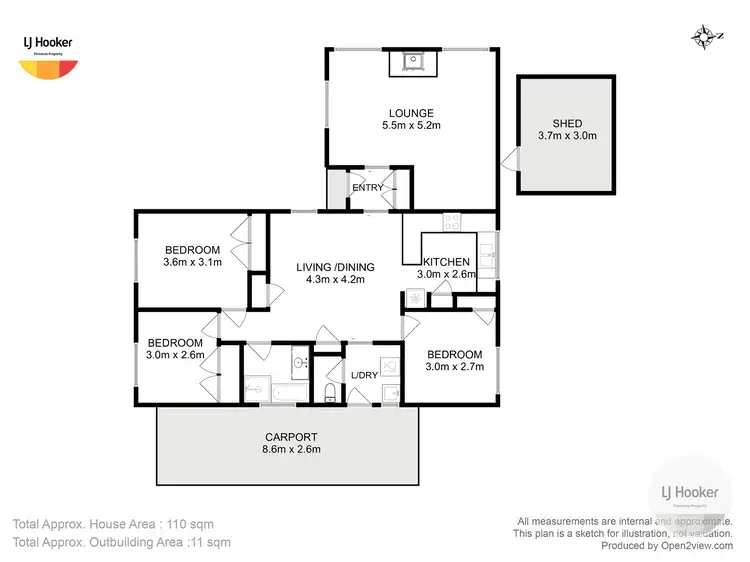 Floorplan of Homely house listing, 21 Riverdowns Drive, Margate TAS 7054