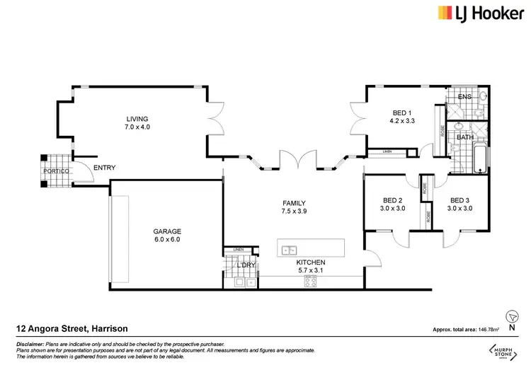 Floorplan of Homely house listing, 12 Angora Street, Harrison ACT 2914