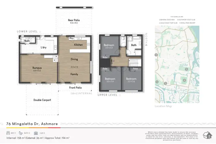 Floorplan of Homely house listing, 76 Mingaletta Drive, Ashmore QLD 4214