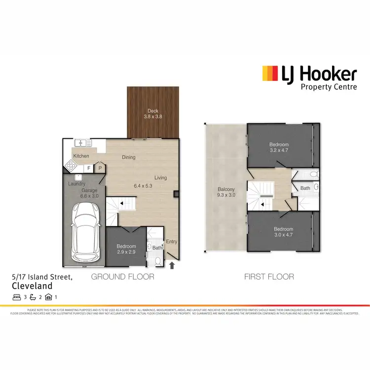 Floorplan of Homely townhouse listing, 5/17-19 Island Street, Cleveland QLD 4163