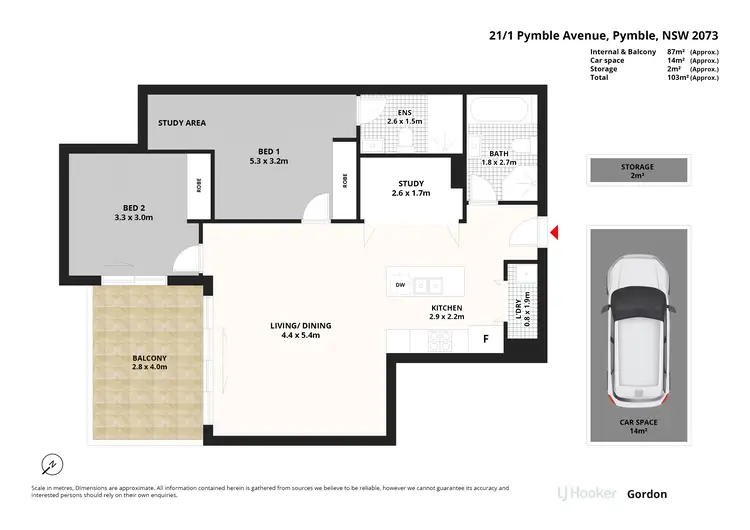 Floorplan of Homely apartment listing, 21/1 Pymble Avenue, Pymble NSW 2073