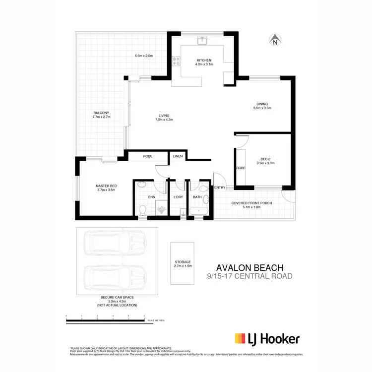 Floorplan of Homely apartment listing, 9/15-17 Central Road, Avalon NSW 2107