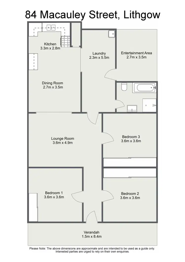 Floorplan of Homely house listing, 84 Macauley Street, Lithgow NSW 2790