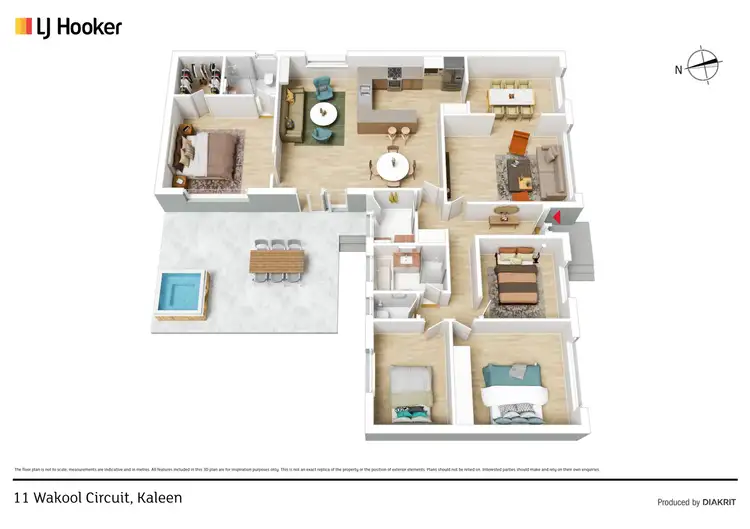 Floorplan of Homely house listing, 11 Wakool Circuit, Kaleen ACT 2617