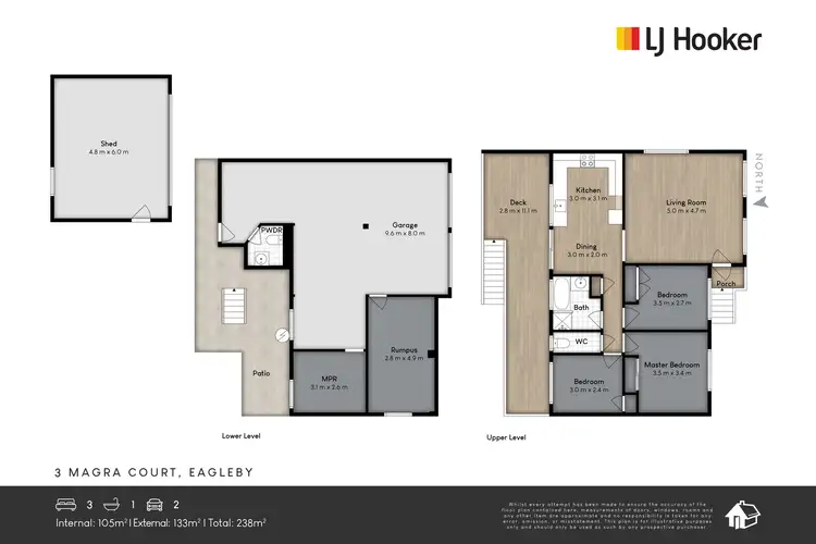 Floorplan of Homely house listing, 3 Magra Court, Eagleby QLD 4207