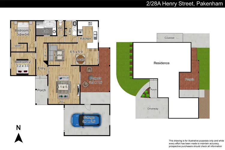 Floorplan of Homely unit listing, 2/28A Henry Street, Pakenham VIC 3810