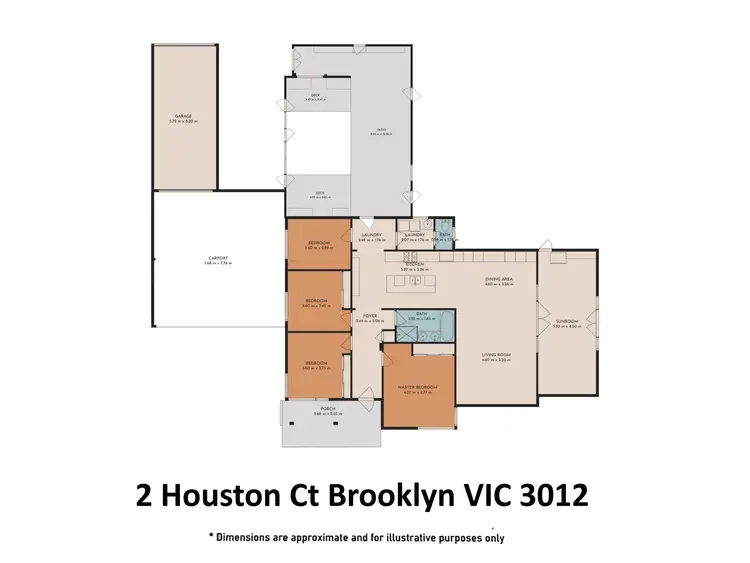 Floorplan of Homely house listing, 2 Houston Court, Brooklyn VIC 3012