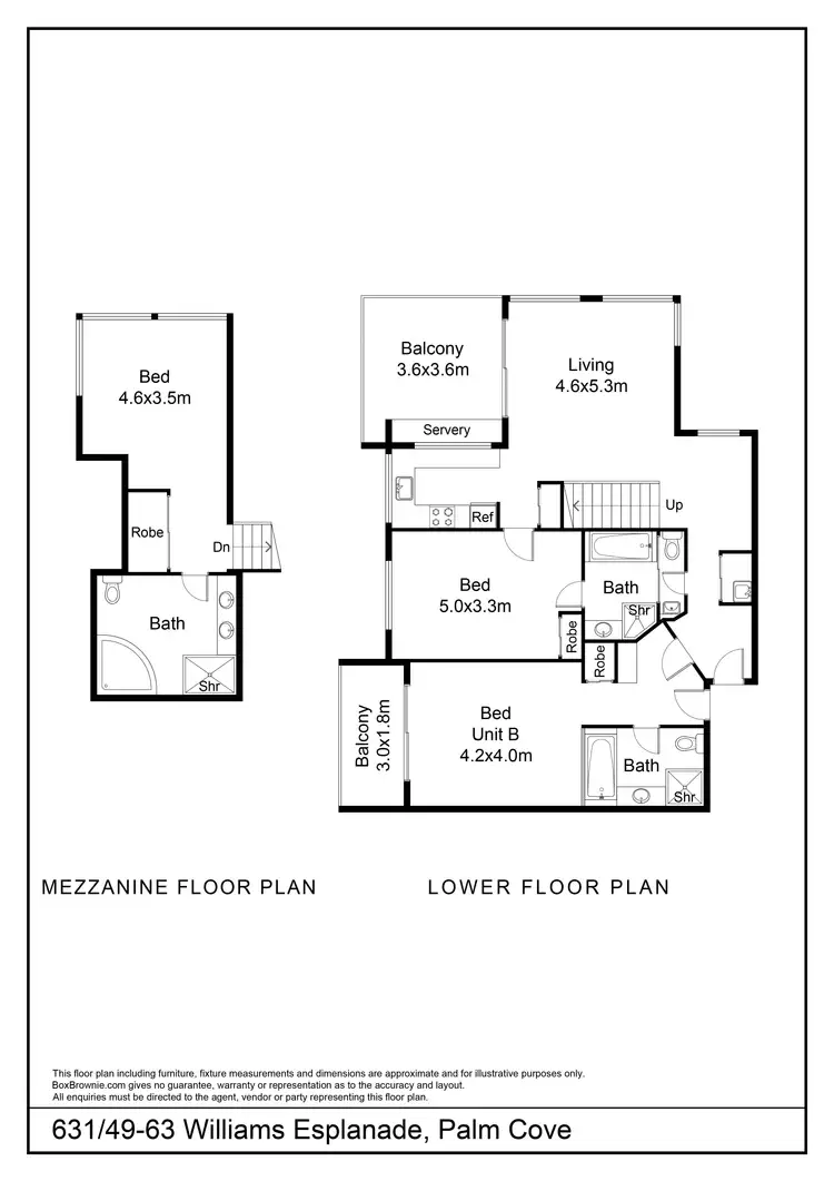 Floorplan of Homely apartment listing, 631/49-63 Williams Esplanade, Palm Cove QLD 4879
