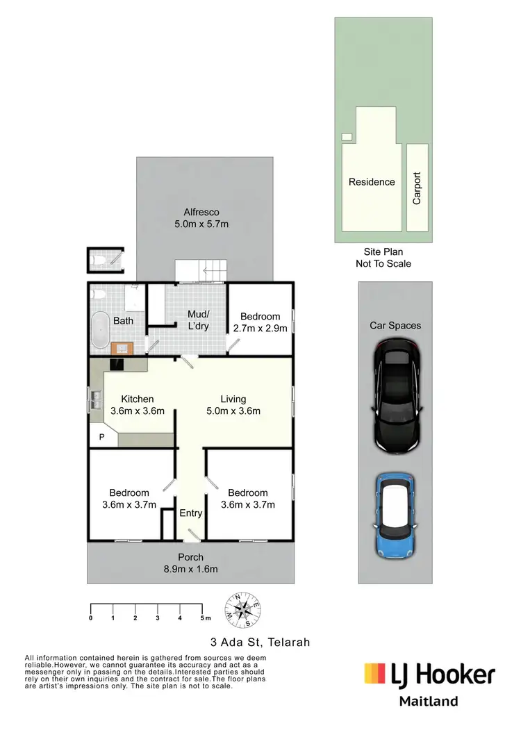 Floorplan of Homely house listing, 3 Ada Street, Telarah NSW 2320