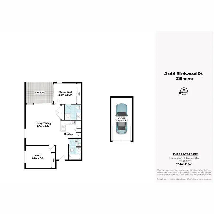 Floorplan of Homely apartment listing, 4/44 Birdwood Street, Zillmere QLD 4034