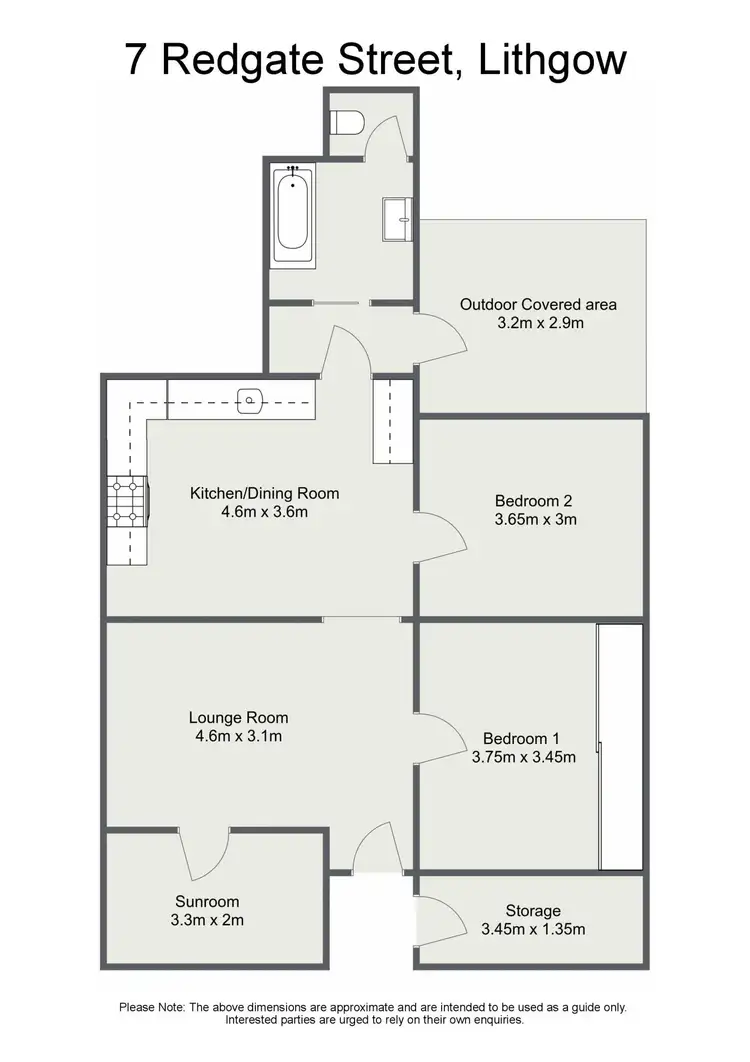 Floorplan of Homely house listing, 7 Redgate Street, Lithgow NSW 2790