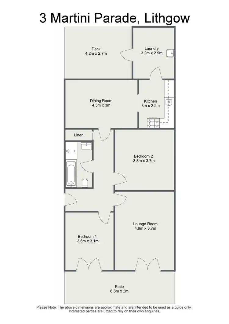 Floorplan of Homely house listing, 3 Martini Parade, Lithgow NSW 2790