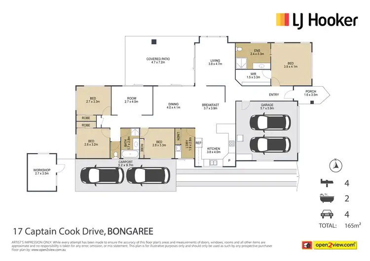 Floorplan of Homely house listing, 17 Captain Cook Drive, Banksia Beach QLD 4507
