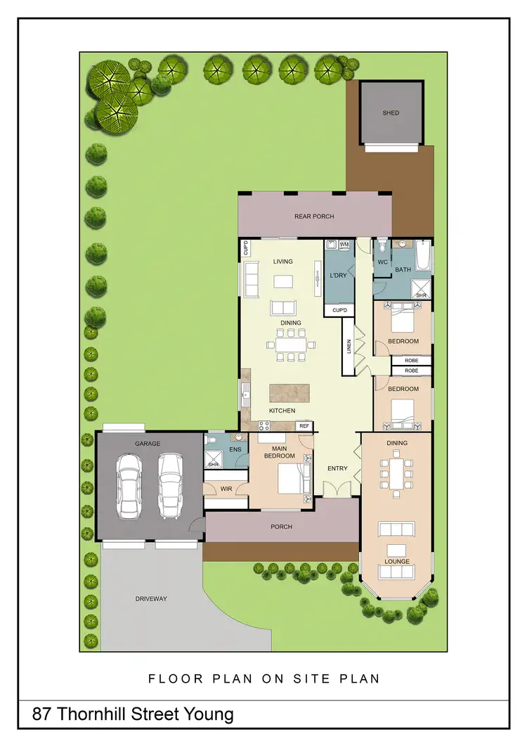 Floorplan of Homely house listing, 87 Thornhill Street, Young NSW 2594