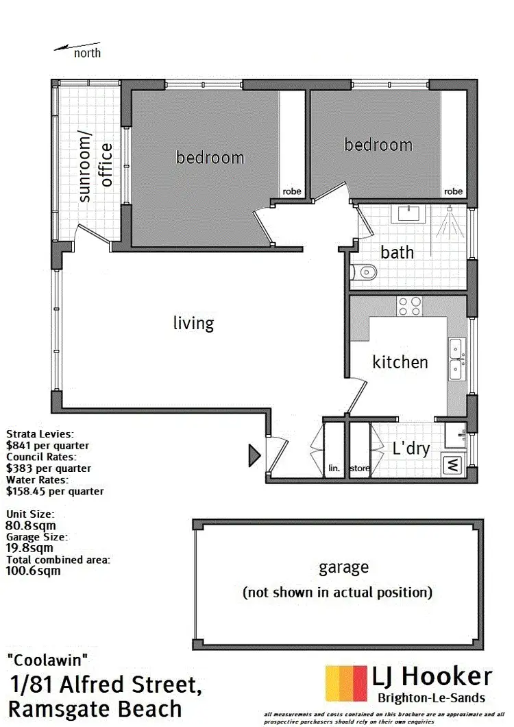 Floorplan of Homely apartment listing, 1/81 Alfred Street, Ramsgate Beach NSW 2217