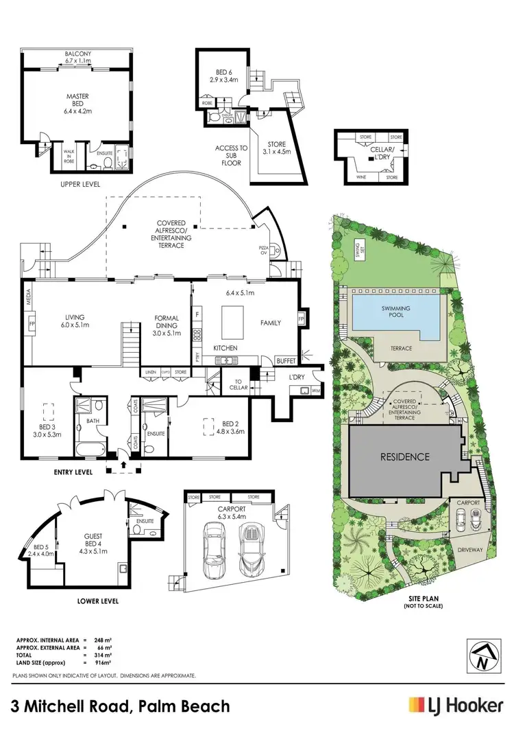 Floorplan of Homely house listing, 3 Mitchell Road, Palm Beach NSW 2108