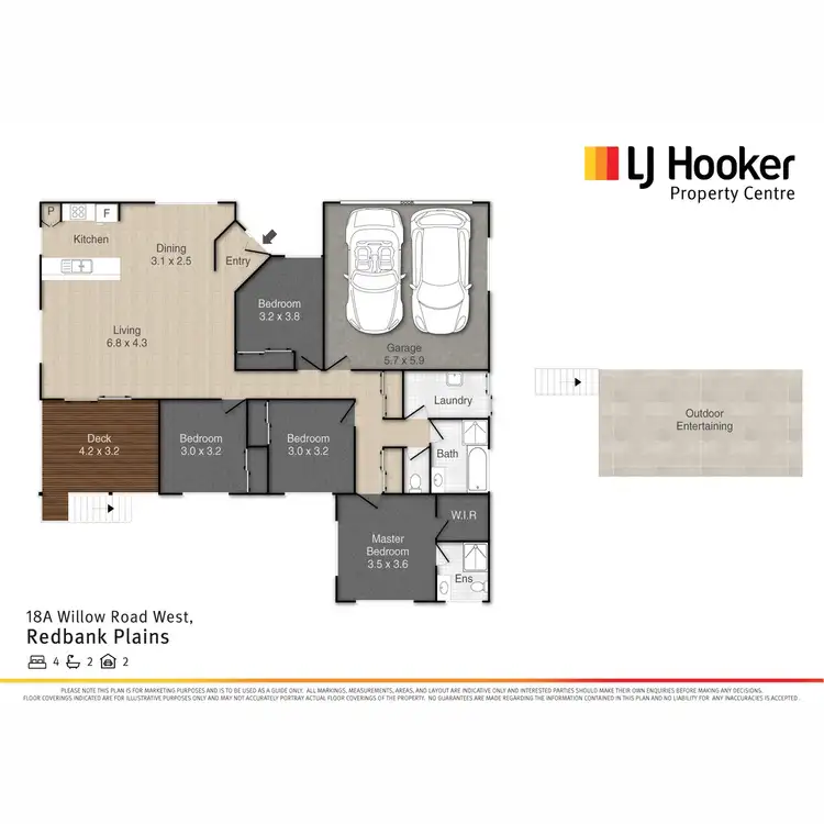 Floorplan of Homely house listing, 18A Willow Road West, Redbank Plains QLD 4301