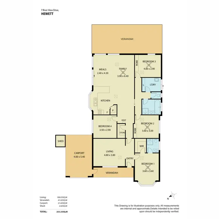 Floorplan of Homely house listing, 7 River View Drive, Hewett SA 5118