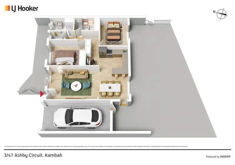 Floorplan of Homely townhouse listing, 3/47 Ashby Circuit, Kambah ACT 2902