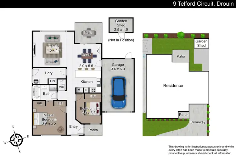 Floorplan of Homely unit listing, 9 Telford Circuit, Drouin VIC 3818
