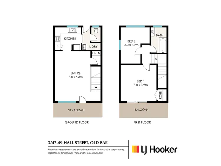 Floorplan of Homely townhouse listing, 3/47-49 Hall Street, Old Bar NSW 2430