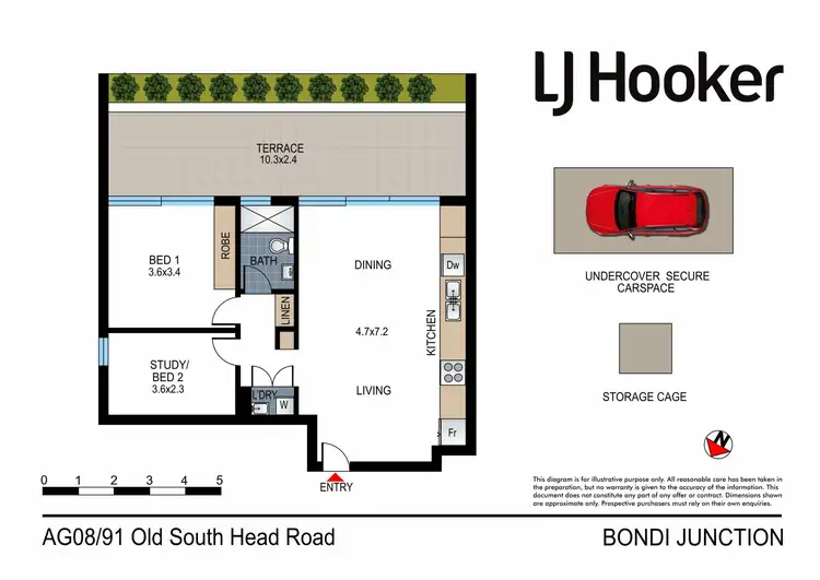 Floorplan of Homely apartment listing, AG08/91 Old South Head Road, Bondi Junction NSW 2022