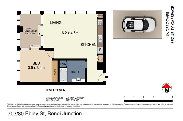 Floorplan of Homely apartment listing, 703/80 Ebley Street, Bondi Junction NSW 2022