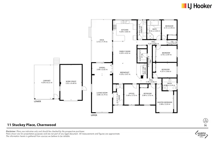 Floorplan of Homely house listing, 11 Stuckey Place, Charnwood ACT 2615
