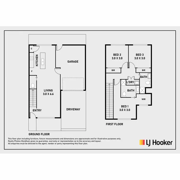 Floorplan of Homely townhouse listing, 3/12 Sturt Court, Officer VIC 3809