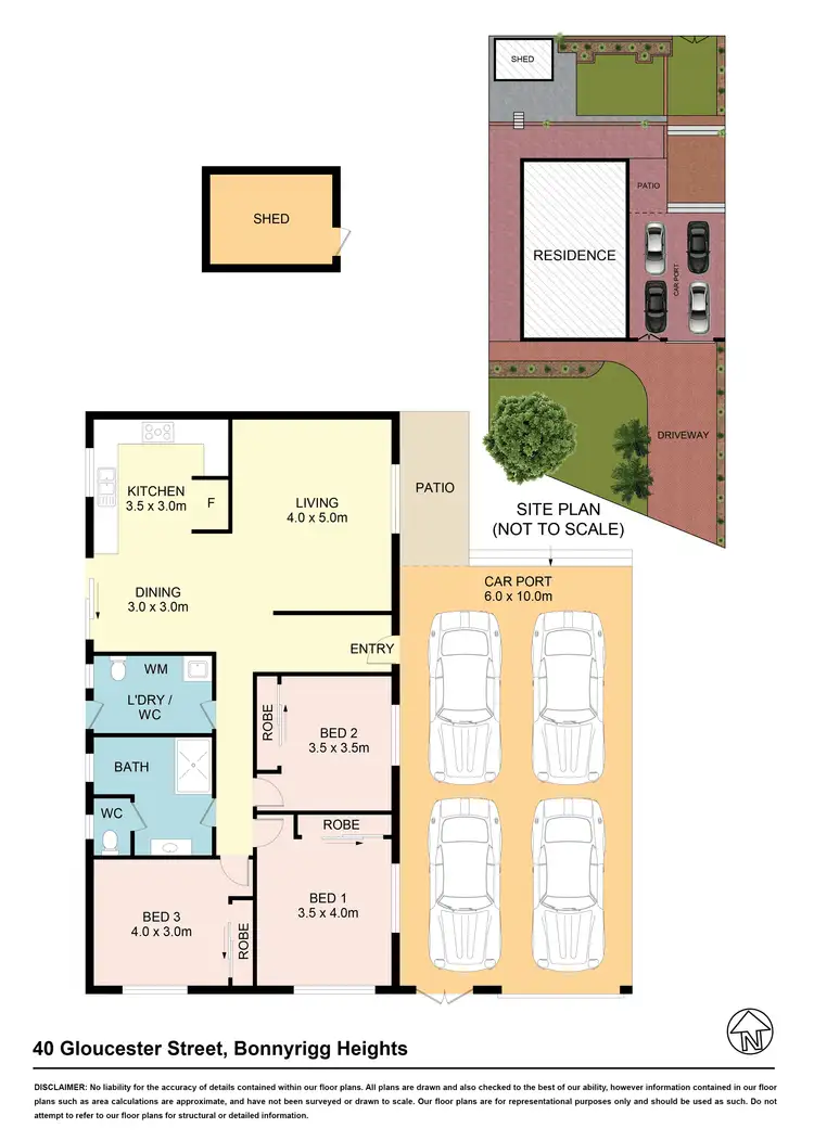 Floorplan of Homely house listing, 40 Gloucester St, Bonnyrigg Heights NSW 2177