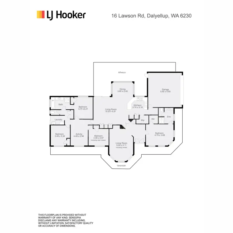 Floorplan of Homely house listing, 16 Lawson Road, Dalyellup WA 6230