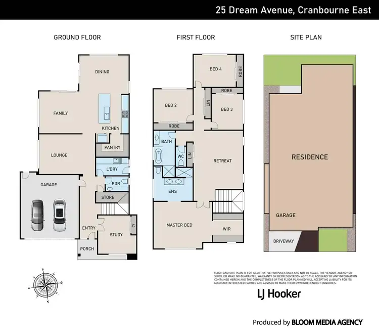 Floorplan of Homely house listing, 25 Dream Avenue, Cranbourne East VIC 3977