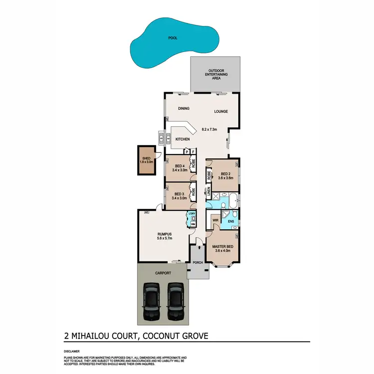 Floorplan of Homely house listing, 2 Mihailou Court, Coconut Grove NT 810