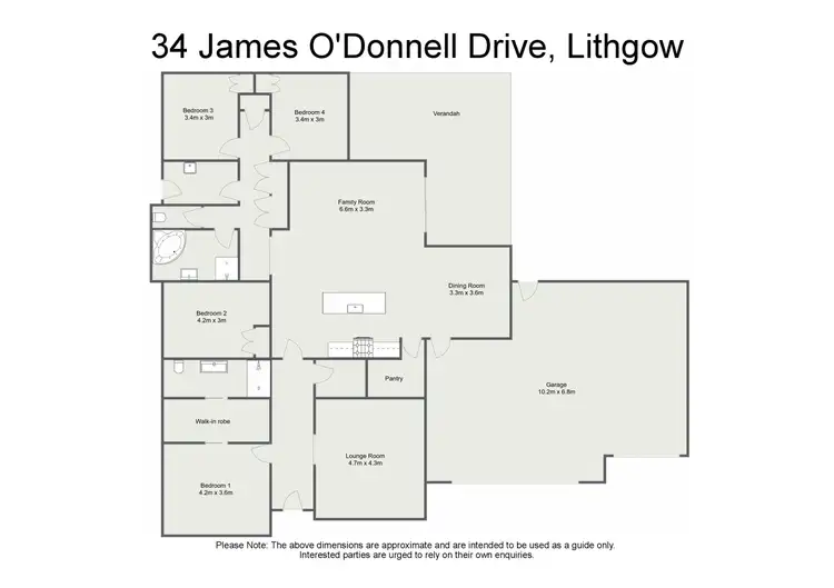 Floorplan of Homely house listing, 34 James O'Donnell Drive, Lithgow NSW 2790