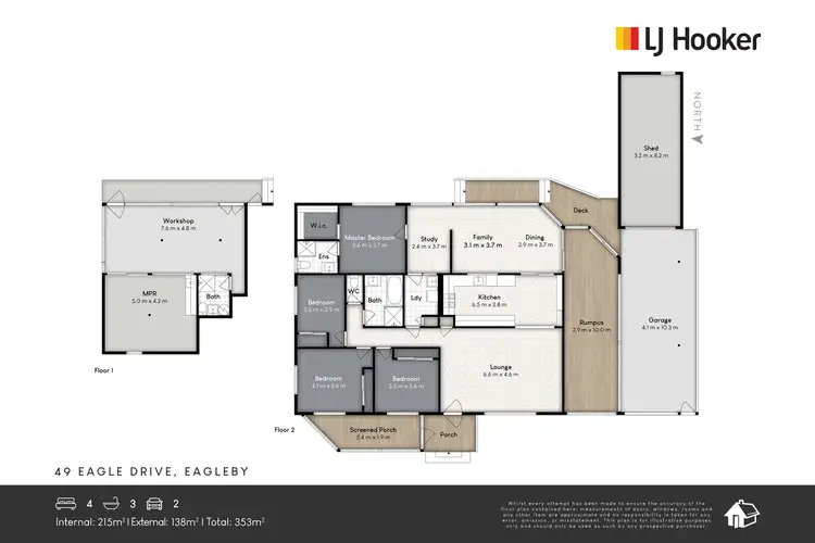 Floorplan of Homely house listing, 49 Eagle Drive, Eagleby QLD 4207