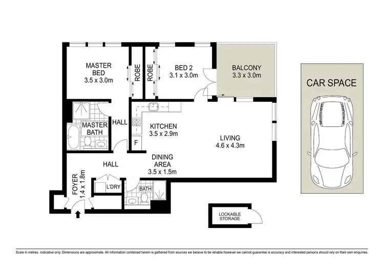 Floorplan of Homely unit listing, 1931/1 Studio Drive, Eastgardens NSW 2036