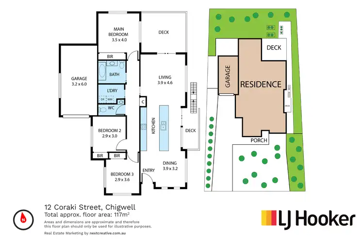 Floorplan of Homely house listing, 12 Coraki Street, Chigwell TAS 7011