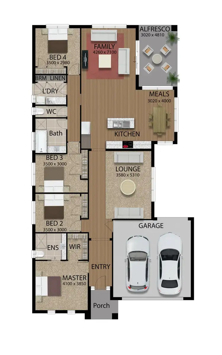 Floorplan of Homely house listing, Lot 442 Dream Avenue, Cranbourne East VIC 3977