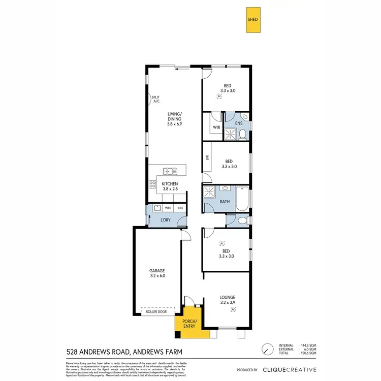 Floorplan of Homely house listing, 528 Andrews Road, Andrews Farm SA 5114