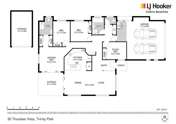 Floorplan of Homely house listing, 30 Thooleer Vista, Trinity Park QLD 4879