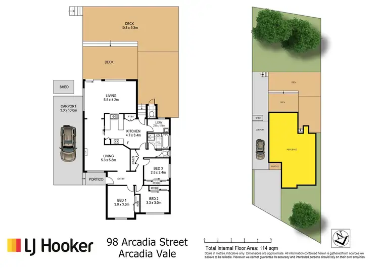 Floorplan of Homely house listing, 98 Arcadia Street, Arcadia Vale NSW 2283